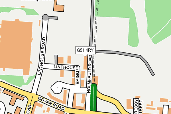 G51 4RY map - OS OpenMap – Local (Ordnance Survey) G51 4RY map - OS OpenMap – Local (Ordnance Survey)