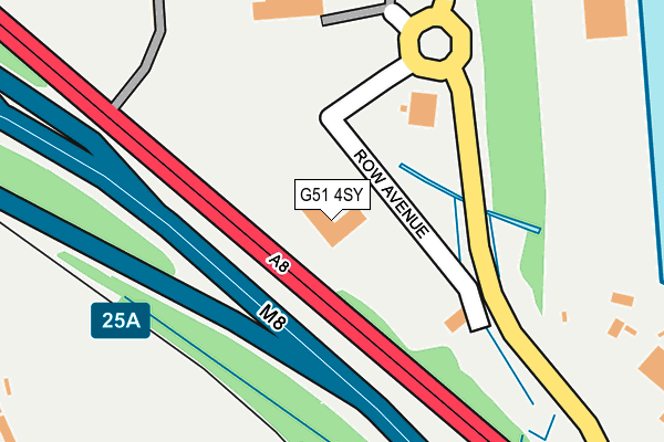 G51 4SY map - OS OpenMap – Local (Ordnance Survey)