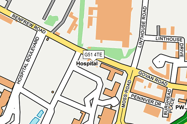 G51 4TE map - OS OpenMap – Local (Ordnance Survey) G51 4TE map - OS OpenMap – Local (Ordnance Survey)