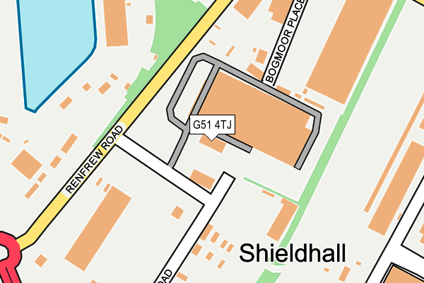 G51 4TJ map - OS OpenMap – Local (Ordnance Survey) G51 4TJ map - OS OpenMap – Local (Ordnance Survey)