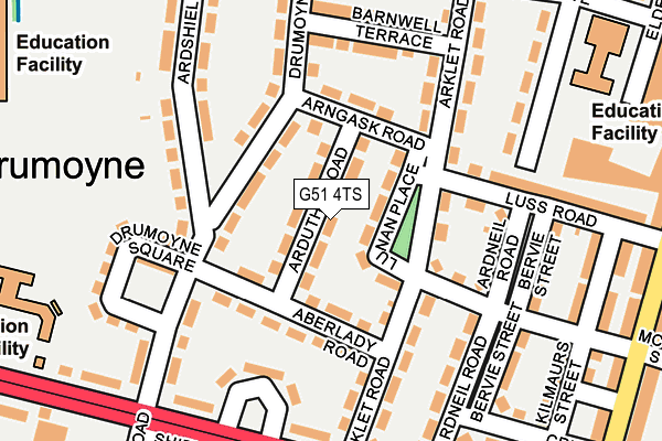 G51 4TS map - OS OpenMap – Local (Ordnance Survey) G51 4TS map - OS OpenMap – Local (Ordnance Survey)
