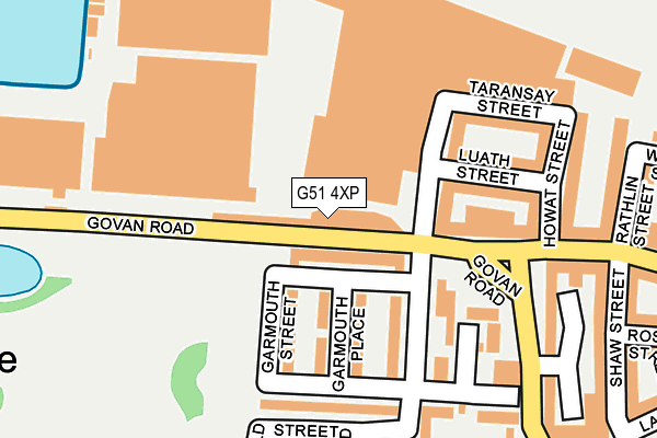 G51 4XP map - OS OpenMap – Local (Ordnance Survey) G51 4XP map - OS OpenMap – Local (Ordnance Survey)