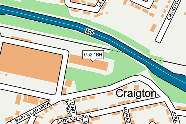 G52 1BH map - OS OpenMap – Local (Ordnance Survey) G52 1BH map - OS OpenMap – Local (Ordnance Survey)