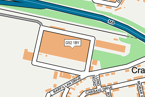 G52 1BY map - OS OpenMap – Local (Ordnance Survey)