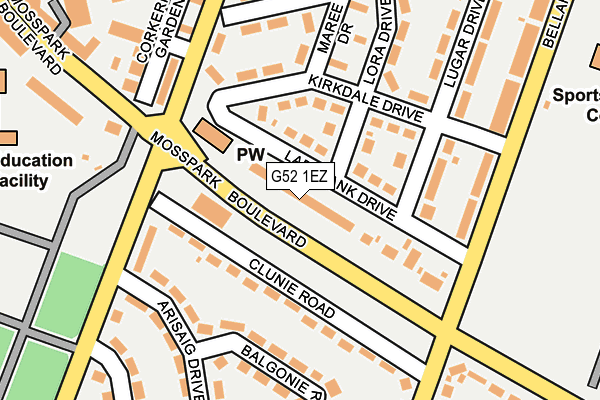 G52 1EZ map - OS OpenMap – Local (Ordnance Survey) G52 1EZ map - OS OpenMap – Local (Ordnance Survey)