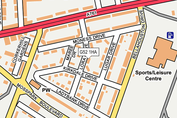 G52 1HA map - OS OpenMap – Local (Ordnance Survey) G52 1HA map - OS OpenMap – Local (Ordnance Survey)