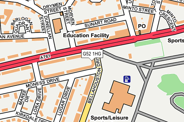 G52 1HG map - OS OpenMap – Local (Ordnance Survey) G52 1HG map - OS OpenMap – Local (Ordnance Survey)