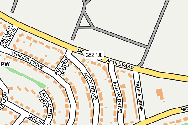 G52 1JL map - OS OpenMap – Local (Ordnance Survey) G52 1JL map - OS OpenMap – Local (Ordnance Survey)