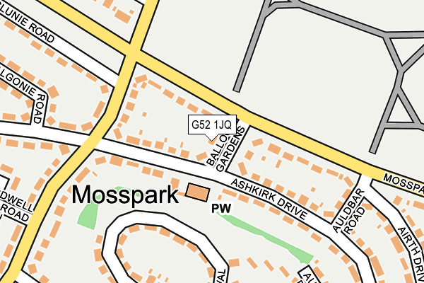 G52 1JQ map - OS OpenMap – Local (Ordnance Survey) G52 1JQ map - OS OpenMap – Local (Ordnance Survey)