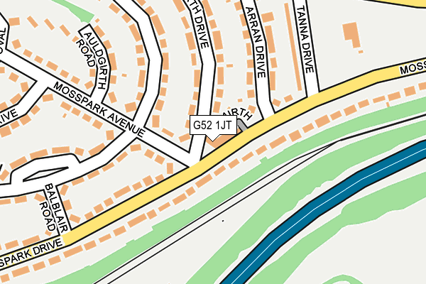 G52 1JT map - OS OpenMap – Local (Ordnance Survey) G52 1JT map - OS OpenMap – Local (Ordnance Survey)