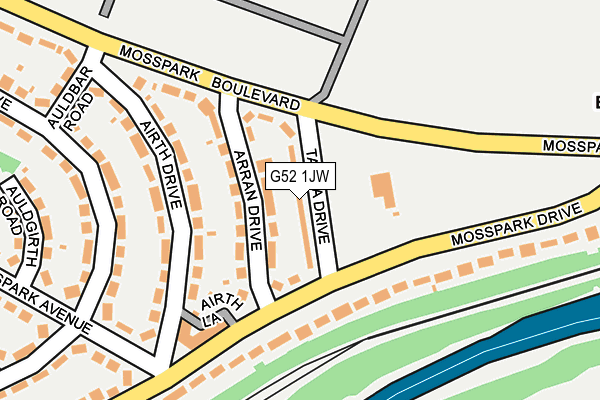 G52 1JW map - OS OpenMap – Local (Ordnance Survey) G52 1JW map - OS OpenMap – Local (Ordnance Survey)