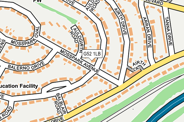 G52 1LB map - OS OpenMap – Local (Ordnance Survey) G52 1LB map - OS OpenMap – Local (Ordnance Survey)