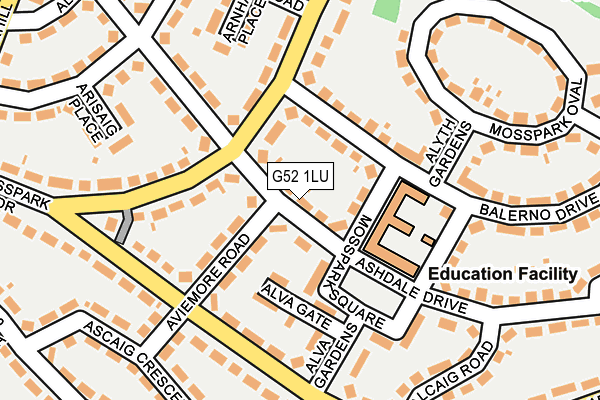 G52 1LU map - OS OpenMap – Local (Ordnance Survey) G52 1LU map - OS OpenMap – Local (Ordnance Survey)