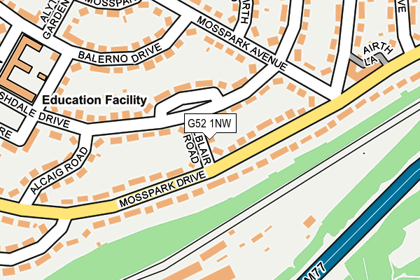G52 1NW map - OS OpenMap – Local (Ordnance Survey) G52 1NW map - OS OpenMap – Local (Ordnance Survey)