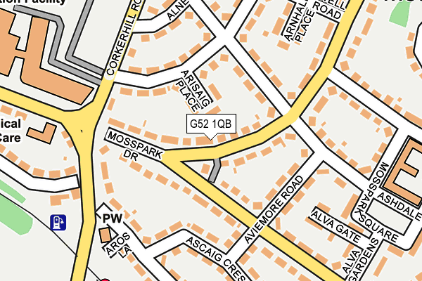 G52 1QB map - OS OpenMap – Local (Ordnance Survey) G52 1QB map - OS OpenMap – Local (Ordnance Survey)