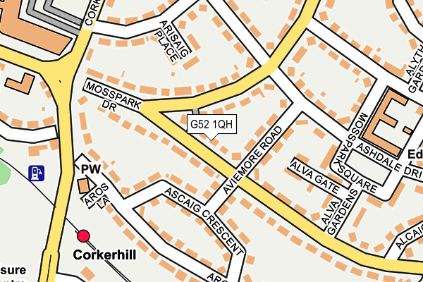 G52 1QH map - OS OpenMap – Local (Ordnance Survey) G52 1QH map - OS OpenMap – Local (Ordnance Survey)
