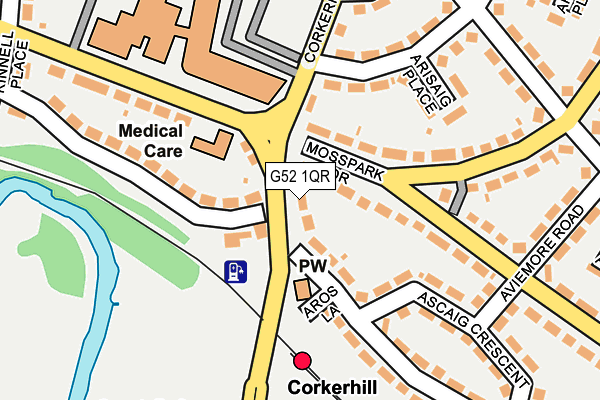 G52 1QR map - OS OpenMap – Local (Ordnance Survey) G52 1QR map - OS OpenMap – Local (Ordnance Survey)