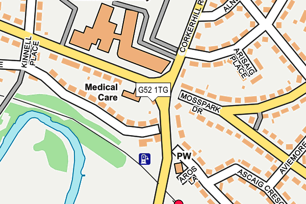 G52 1TG map - OS OpenMap – Local (Ordnance Survey) G52 1TG map - OS OpenMap – Local (Ordnance Survey)