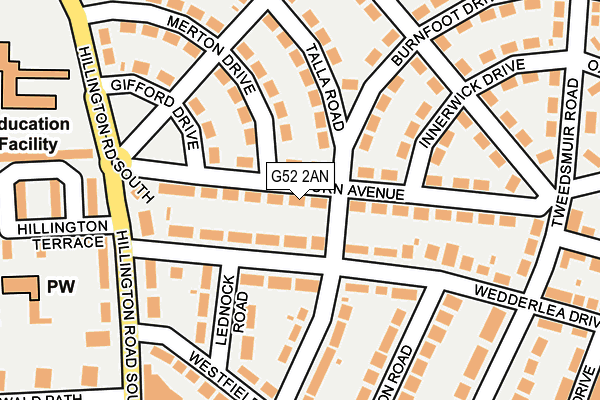 G52 2AN map - OS OpenMap – Local (Ordnance Survey) G52 2AN map - OS OpenMap – Local (Ordnance Survey)