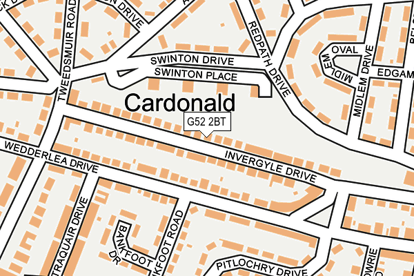 G52 2BT map - OS OpenMap – Local (Ordnance Survey) G52 2BT map - OS OpenMap – Local (Ordnance Survey)