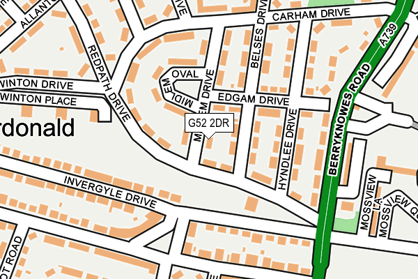 G52 2DR map - OS OpenMap – Local (Ordnance Survey) G52 2DR map - OS OpenMap – Local (Ordnance Survey)