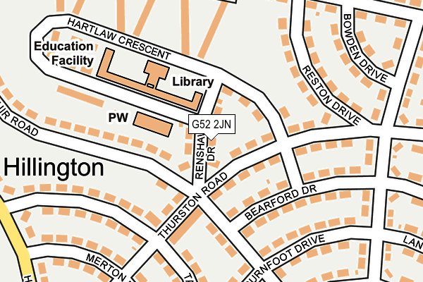 G52 2JN map - OS OpenMap – Local (Ordnance Survey) G52 2JN map - OS OpenMap – Local (Ordnance Survey)