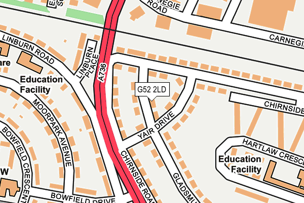 G52 2LD map - OS OpenMap – Local (Ordnance Survey) G52 2LD map - OS OpenMap – Local (Ordnance Survey)