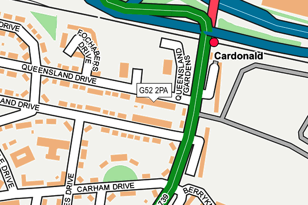 G52 2PA map - OS OpenMap – Local (Ordnance Survey) G52 2PA map - OS OpenMap – Local (Ordnance Survey)
