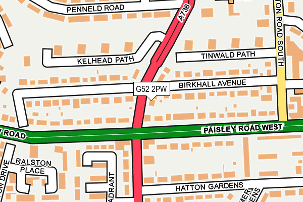 G52 2PW map - OS OpenMap – Local (Ordnance Survey) G52 2PW map - OS OpenMap – Local (Ordnance Survey)