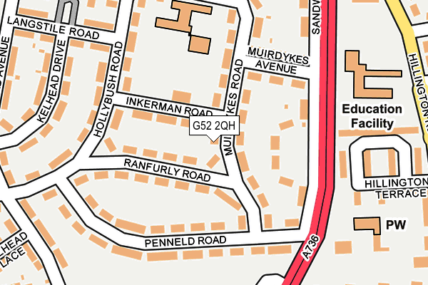 G52 2QH map - OS OpenMap – Local (Ordnance Survey) G52 2QH map - OS OpenMap – Local (Ordnance Survey)