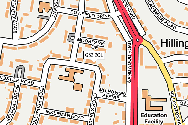 G52 2QL map - OS OpenMap – Local (Ordnance Survey) G52 2QL map - OS OpenMap – Local (Ordnance Survey)