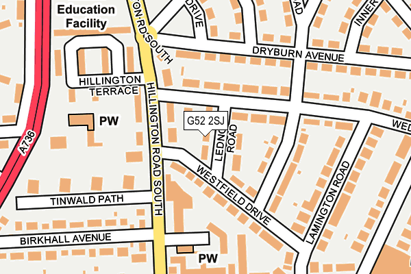 G52 2SJ map - OS OpenMap – Local (Ordnance Survey) G52 2SJ map - OS OpenMap – Local (Ordnance Survey)