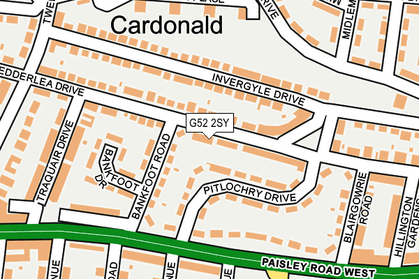 G52 2SY map - OS OpenMap – Local (Ordnance Survey) G52 2SY map - OS OpenMap – Local (Ordnance Survey)