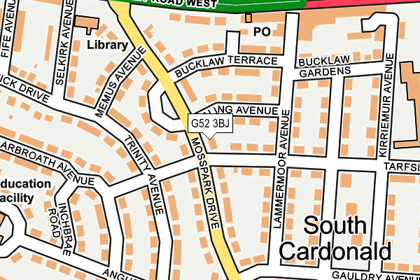 G52 3BJ map - OS OpenMap – Local (Ordnance Survey) G52 3BJ map - OS OpenMap – Local (Ordnance Survey)