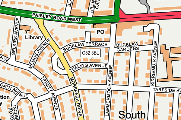 G52 3BL map - OS OpenMap – Local (Ordnance Survey) G52 3BL map - OS OpenMap – Local (Ordnance Survey)