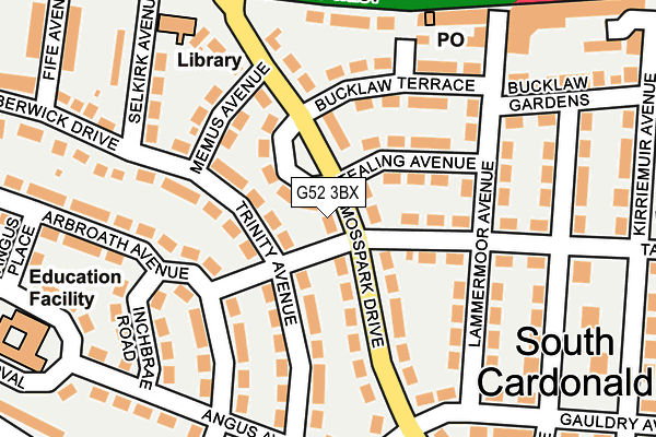G52 3BX map - OS OpenMap – Local (Ordnance Survey) G52 3BX map - OS OpenMap – Local (Ordnance Survey)