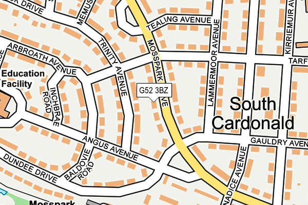 G52 3BZ map - OS OpenMap – Local (Ordnance Survey) G52 3BZ map - OS OpenMap – Local (Ordnance Survey)