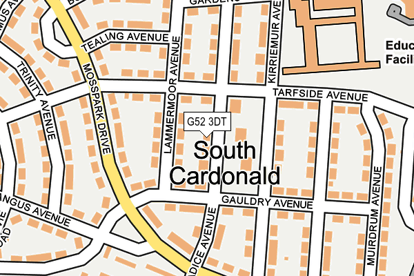 G52 3DT map - OS OpenMap – Local (Ordnance Survey) G52 3DT map - OS OpenMap – Local (Ordnance Survey)