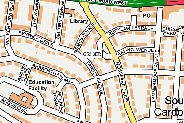 G52 3ER map - OS OpenMap – Local (Ordnance Survey) G52 3ER map - OS OpenMap – Local (Ordnance Survey)