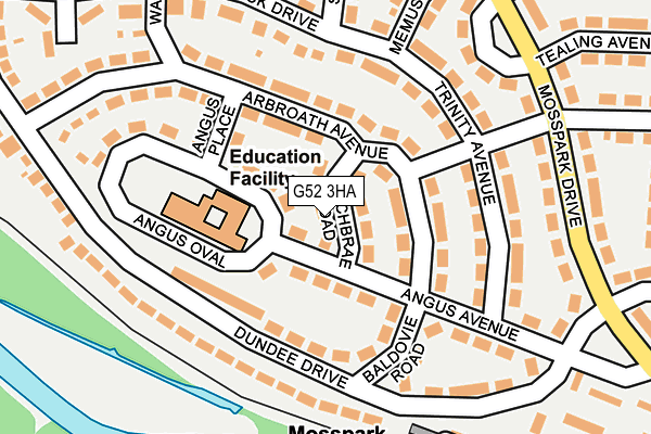 G52 3HA map - OS OpenMap – Local (Ordnance Survey) G52 3HA map - OS OpenMap – Local (Ordnance Survey)