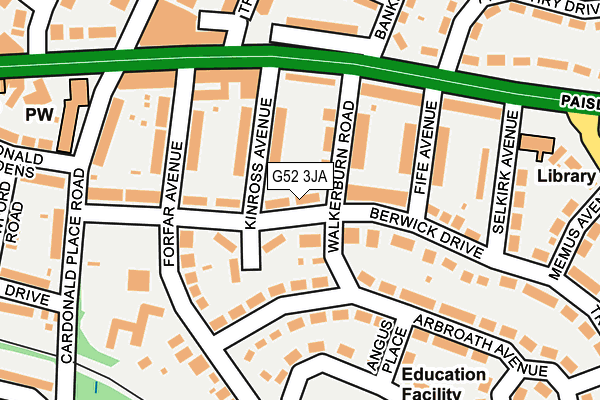G52 3JA map - OS OpenMap – Local (Ordnance Survey) G52 3JA map - OS OpenMap – Local (Ordnance Survey)