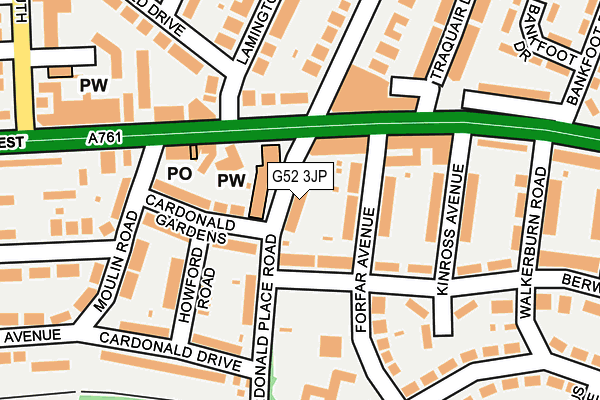 G52 3JP map - OS OpenMap – Local (Ordnance Survey) G52 3JP map - OS OpenMap – Local (Ordnance Survey)