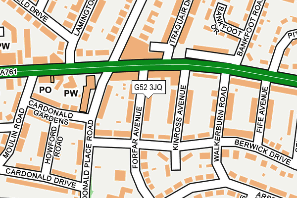 G52 3JQ map - OS OpenMap – Local (Ordnance Survey) G52 3JQ map - OS OpenMap – Local (Ordnance Survey)