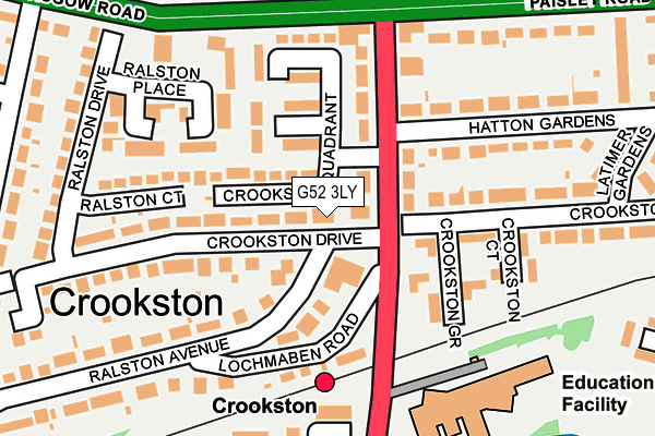 G52 3LY map - OS OpenMap – Local (Ordnance Survey) G52 3LY map - OS OpenMap – Local (Ordnance Survey)