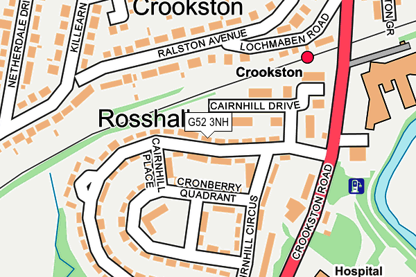 G52 3NH map - OS OpenMap – Local (Ordnance Survey) G52 3NH map - OS OpenMap – Local (Ordnance Survey)