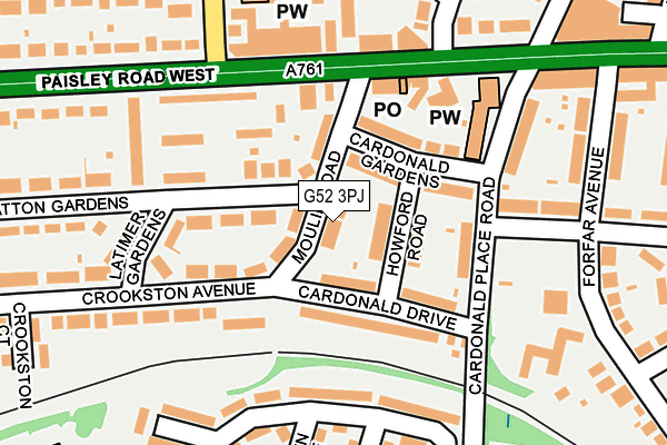 G52 3PJ map - OS OpenMap – Local (Ordnance Survey) G52 3PJ map - OS OpenMap – Local (Ordnance Survey)