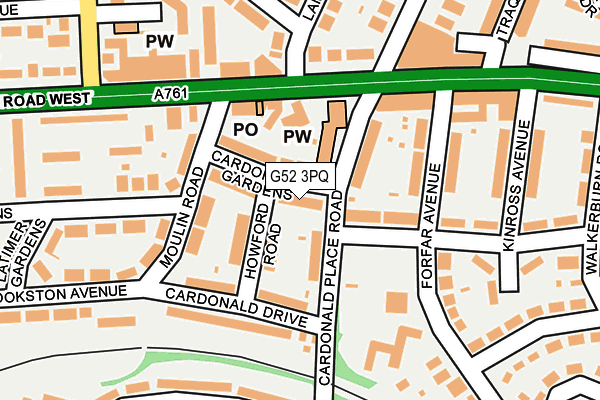 G52 3PQ map - OS OpenMap – Local (Ordnance Survey) G52 3PQ map - OS OpenMap – Local (Ordnance Survey)