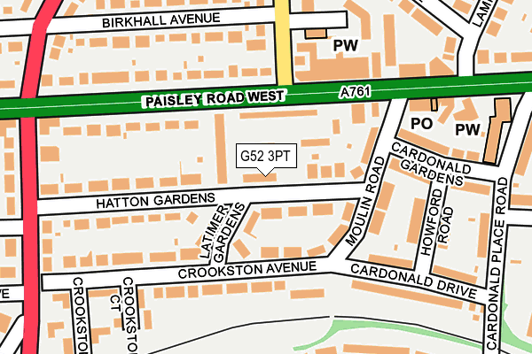 G52 3PT map - OS OpenMap – Local (Ordnance Survey) G52 3PT map - OS OpenMap – Local (Ordnance Survey)