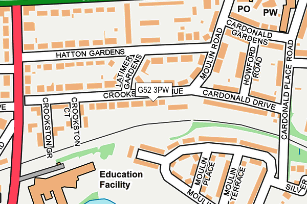 G52 3PW map - OS OpenMap – Local (Ordnance Survey) G52 3PW map - OS OpenMap – Local (Ordnance Survey)