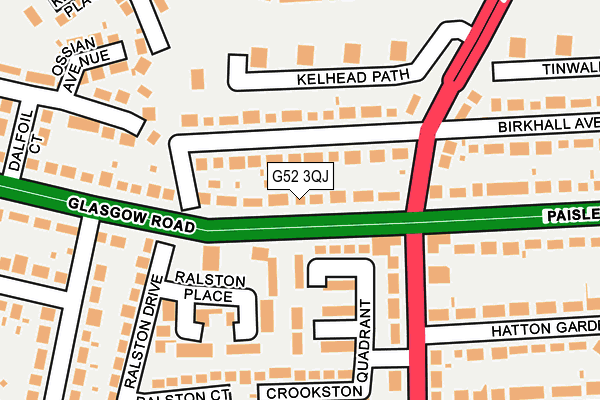 G52 3QJ map - OS OpenMap – Local (Ordnance Survey) G52 3QJ map - OS OpenMap – Local (Ordnance Survey)